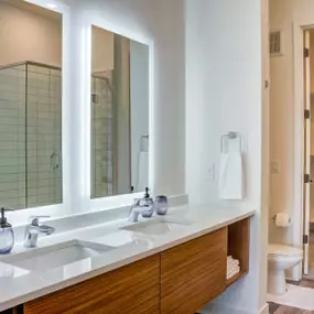 Full Baths with Tile Flooring and Modern Fixtures