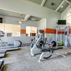 Health and Fitness Club including TVs and Cardio and Weight Training at The Edge of Germantown Apartments Home