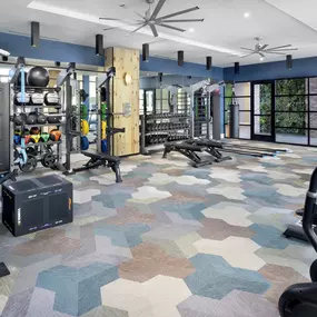 Building 2 Fitness Center with Free Weights and Cardio Machines