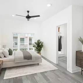 Durham Townhome Primary Bedroom with Walk in Closet