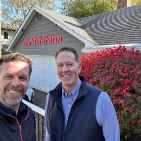 When one of your mentors stops by, you run back outside as he leaves to get a selfie! 
#fishersagent #riskmanagers #clintwilsonstatefarm