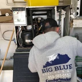 Big Blue Heating and Air - Our trucks come to you - Call (859) 585-0152 and schedule today - 24 hour emergency service