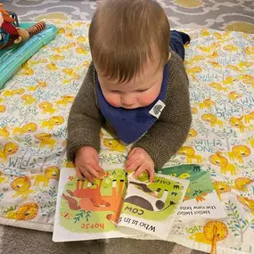 Little Tuffy books sure can hold up! Even with Baby Johns brand new first ???? coming through! Perfect for Baby’s Easter Basket! ????