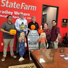 Getting festive for Halloween here at our Tomball office! Call or stop by for a free auto insurance quote