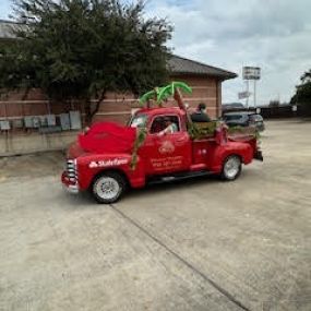 We decked our little red truck and paraded it all around Tomball!