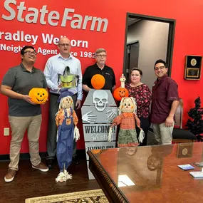 Getting festive for Halloween here at our Tomball office! Call or stop by for a free auto insurance quote