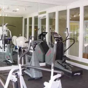 Stay active with state-of-the-art exercise equipment in the on-site fitness center at Abney Lake Apartments.