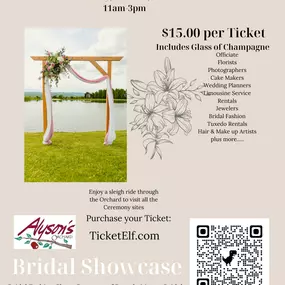 The Tuxedo Gallery at Vermont Artisan Designs will have display at this weekend's Bridal Showcase at Alyson's Orchard in Walpole, NH. It's a great opportunity for couples considering a wedding to see what services are available in the area