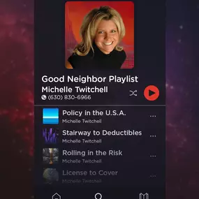 We believe finding the right coverage should be music to your ears. Whether you’re cruising down the road, relaxing at home, or planning your next adventure, we’ll help make sure you’re covered for every track life plays.