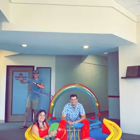 Who says you can't have a pool day in the office?!