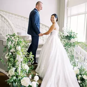 Love that we can always count on a stunning moment when there's a smiling couple and pretty flowers involved