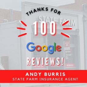 We want to say thank you to all who helped us reach 100 Google Reviews! Your feedback and testimonials motivate us to continue providing exceptional insurance services and supportive assistance in and around Cartersville, Georgia.