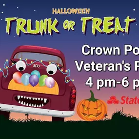 Please join us on Halloween, October 31st and set up a trunk!