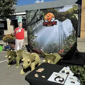 Keeping it rawr-some at Scotch Plains Day with some dino-mite insurance coverage! ????????️