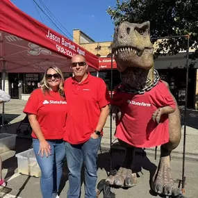 Keeping it rawr-some at Scotch Plains Day with some dino-mite insurance coverage! ????????️