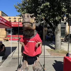 Keeping it rawr-some at Scotch Plains Day with some dino-mite insurance coverage! ????????️