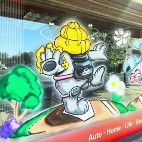 Jason Bartlett - State Farm Insurance Agent

 Springtime mural for the office!