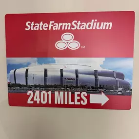 State Farm Stadium sign!