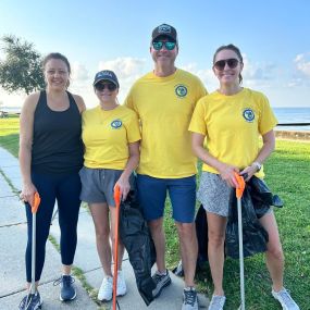 A little lakefront cleanup on a Saturday morning #heretohelp #serviceaboveselfNorthlake-Mandeville Rotary Club