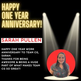 Happy one year, Sarah!