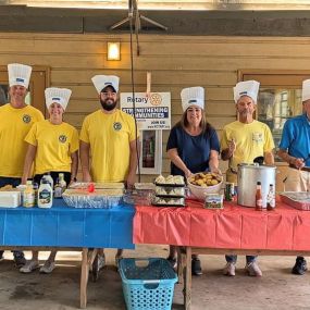 The rotary club feeding campers at RYLA :)