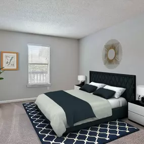 Large master bedroom at Addison at Cobblestone