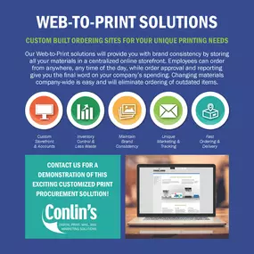 The convenience of online shopping meets the quality & personalized service of your local printer.