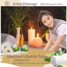 Asian Massage is the place where you can have tranquility, absolute unwinding and restoration of your mind, 
soul, and body. We provide to YOU an amazing relaxation massage along with therapeutic sessions 
that realigns and mitigates your body with a light to medium touch utilizing smoother strokes.