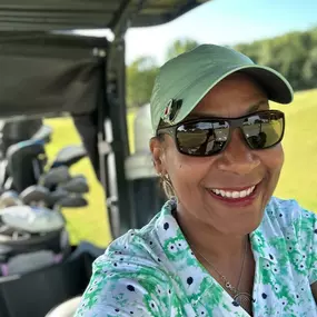 Happy National Golf Month! Nothing like getting out on the course – especially when you're in charge of driving the cart!