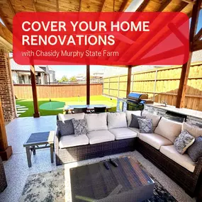 Home renovations can be exciting, but they also mean it's time for a coverage checkup. Let's make sure your insurance aligns with your improved space. Contact our office to discuss how we can keep you properly protected.