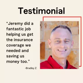 Woot, woot! Jeremy is killing it with our customers. Thank you for the fantastic review! It was a pleasure helping you get the coverage you needed. If you ever need anything else, we're just a message away!