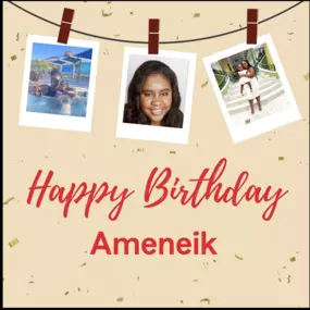 Join us in celebrating Ameneik's birthday. She is not only a wonderful team member but also an amazing mom. We hope you have the best day and year ahead.