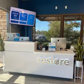 Front desk area for checking in and out as well as anything else you may need.