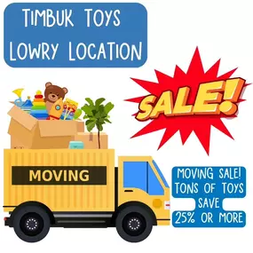 Our Lowry location is moving (right across the street ????) & our amazing moving sale has begun! Tons of toys have been marked down to 25% off or more [only at Lowry] ✨️???? Come visit us during the last few days of being at our current location and score some great deals! We can't wait to see you! ❤️