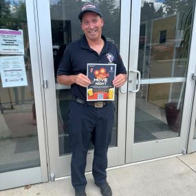 Visiting more local first responders this Monday to spread the word about our upcoming event! If you know a local first responder tell them about our free movie night for them and a guest!