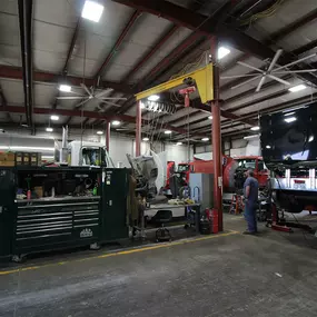 Service bay at RDO Truck Center in Lexington, NE.