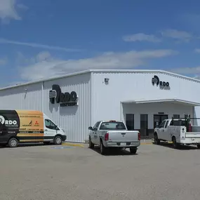 Parts entrance at RDO Truck Center in Lexington, NE.