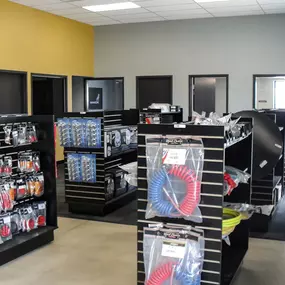 View of the inside of RDO Truck Center dealership in Lexington, NE.