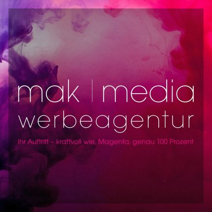 Logo van mak media werbeagentur