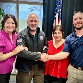 Thank you Congressman Clay Higgins for speaking to the West Cal Chamber of Commerce today. I was proud to represent State Farm with two of my agent colleagues. #maboustatefarm