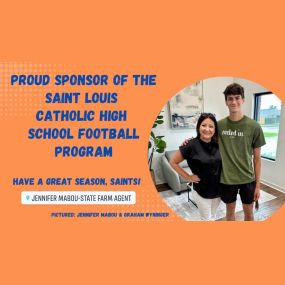 Have a great season, Saints ???????? 
I’m cheering for you on the field and in the classroom. #maboustatefarm #TeamMabou #communitysupport #HometownAgent #GiveBack