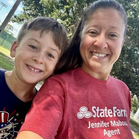 We ❤️ seeing our customers in our comfy t-shirts! The cutest mom/son duo! #maboustatefarm #TeamMabou #InsureLouisiana