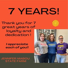 Happy work anniversary to these three amazing women!  (Oct. 1) They have been with me since the first day we opened our doors! I love and appreciate them more than they know! Thank you Annie, Emily, and Mika…for everything!!