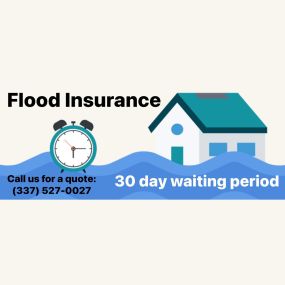 ‼️There is a 30 day waiting period through the National Flood Insurance Program for new flood policies to become active. (Exception: buying a new home.) (337)527-0027 #maboustatefarm #TeamMabou #floodinsurance #InsureLouisiana