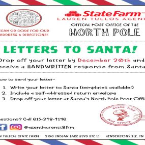 Santa’s Express Postal Service is open for business! Drop off your letters by Dec 20th & we’ll fast track them to the North Pole for Santa to reply before Christmas!!

PLEASE help us spread the holiday cheer around town by LIKING & SHARING this post ????????????!