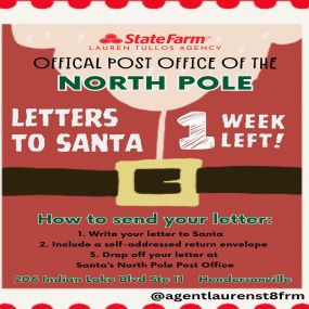 Santa’s Express Mail Service is still open for business! Drop your letters by Dec 22 for a handwritten response from the North Pole!! ????????????