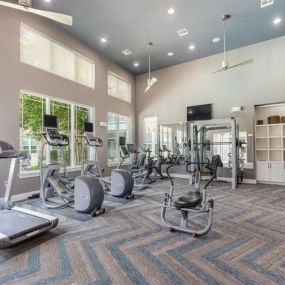 Fitness Center With Modern Equipment