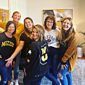 Sporting the black & gold today for #mizzouhomecoming!