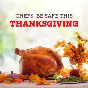 From roasting the perfect turkey to whipping up delicious side dishes, cooking can present some hazards. Sprinkle caution into every ingredient by making sure your children and pets are far away from the stove.