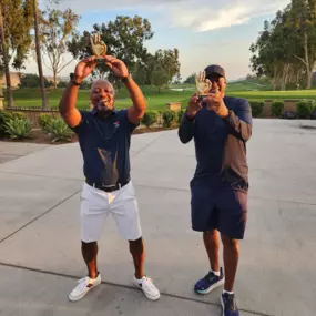 Awards on the golf course